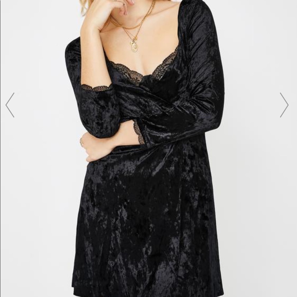Free People Kat Velvet Mini Dress - Picture 2 of 8